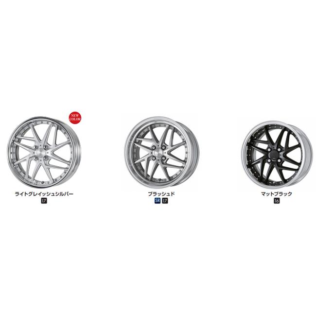 16インチ 8.0J 4H/PCD 100 DEEP RIM Odisk ワーク(WORK) リザルタード(RIZALTADO)メッシュ2 ブラッシュド (1本)の画像