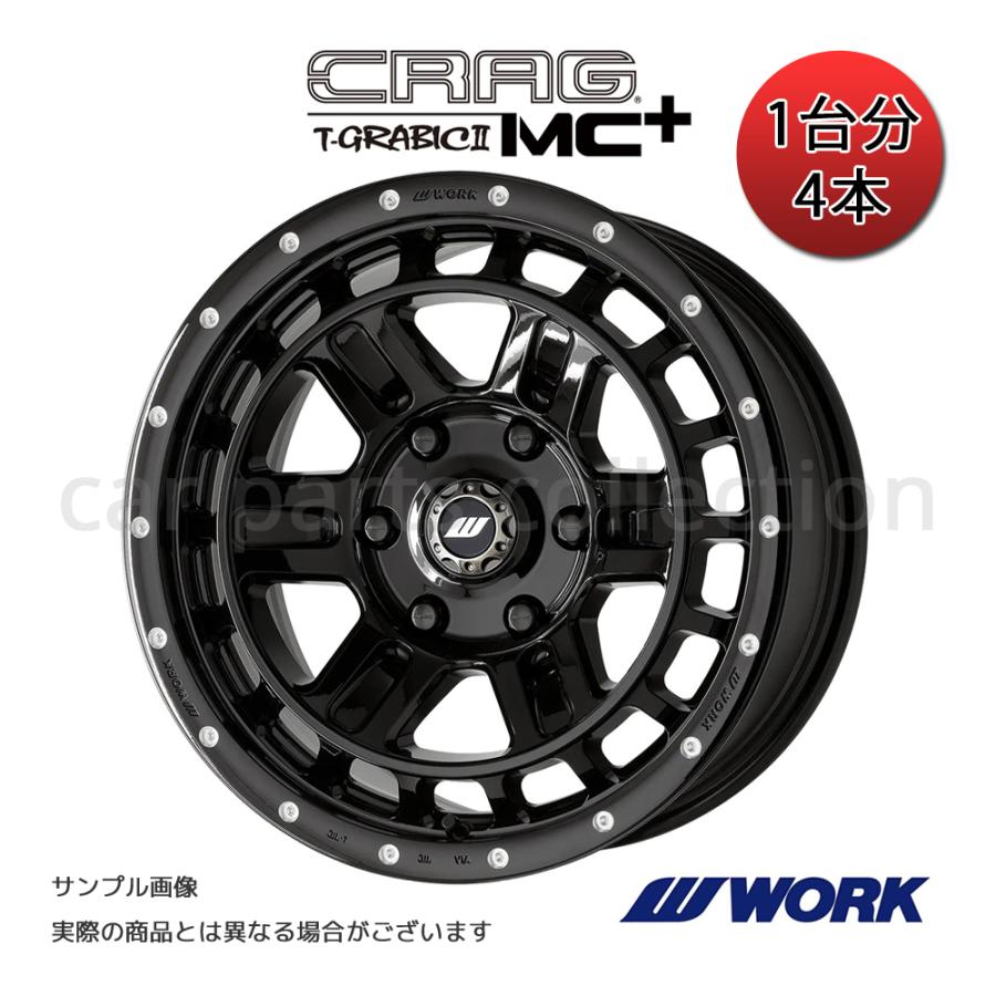 WORK 17インチ 8.0J +20 6H/139.7 WORK ホイール CRAG T-GRABIC2 MC+
