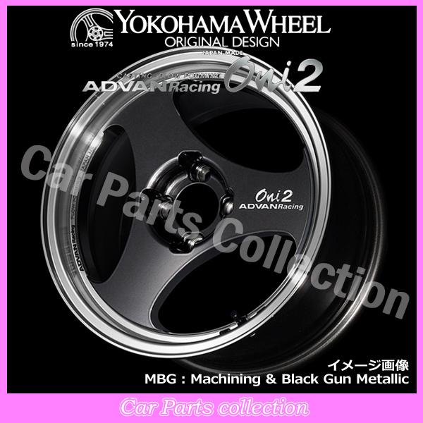 14インチ 5.0J +44 4H 100 (M12) ヨコハマ ADVAN Racing Oni2 マシニング\u0026ブラックガンメタリック (1本)