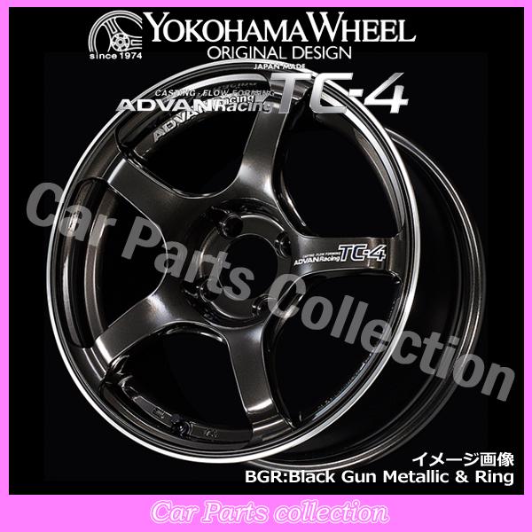 ADVAN - 16in 5.5J 4H(M12) P.C.D:100 INSET:45 ヨコハマ YOKOHAMA アドバンレーシングTC-4 BGR(1本) タイヤ、ホイール-車、バイク、自転車-アルミホイール