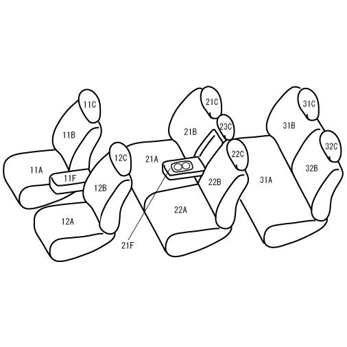 CRーV RW1/RW2(H30/9-R2/6) 定員:7人 ベレッツァシートカバー