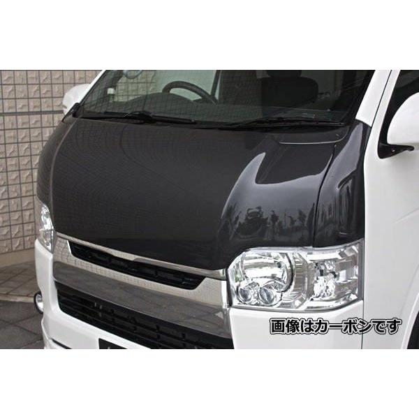 200系ハイエース 標準車両 KDH200系/TRH200系 4型 2013/11〜(H25/11〜)専用 GROWNボンネット(FRP)未塗装 17-5402｜car-cpc｜02