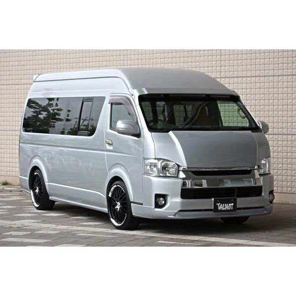 200系ハイエース ワイド車両 KDH200系/TRH200系 4型 2013/11〜(H25/11〜)専用 フロントリップスポイラー(ウレタン)未塗装 18-5401｜car-cpc