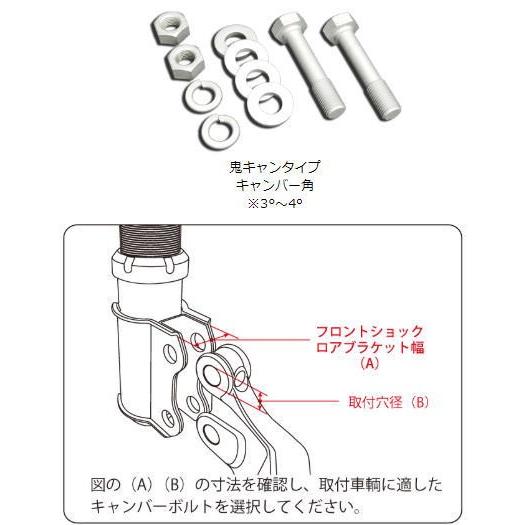 J-LINE ジェーライン キャンバーボルト プロ 鬼キャンタイプ CB16WO-L