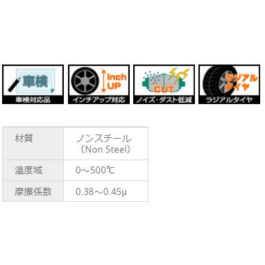 ハイエース LH117G/LH119V(89/08〜05/01) プロジェクトミューブレーキパッド フロント1セット TYPE PS F193(要詳細確認)｜car-cpc｜03