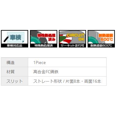 プロジェクトミューUSE20 IS-F フロントブレーキローター　検プロミュー プロジェクトミューUSE20 IS-F フロントブレーキローター 検