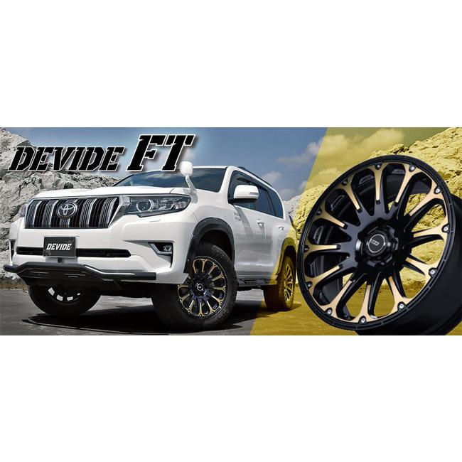 20インチ 8.5J 6H/P.C.D 139.7 INSET:22 SSR DEVIDE FT ディープゴールド(1本)の画像