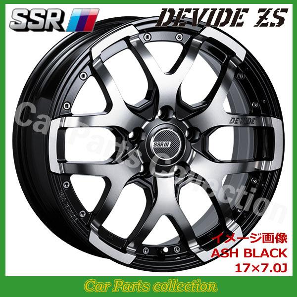 SSR - 16in 7.0J 5H/P.C.D 114.3 INSET:40 DEVIDE ZS アッシュブラック(1本) 自動車-タイヤ、ホイール-アルミホイール