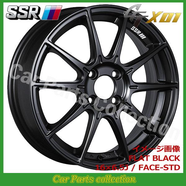 SSR - 15in 5.0J 4H/P.C.D 100 FACE:STD INSET:45 GT X01 滑っこい黒いこと(1本) タイヤ、ホイール-車、バイク、自転車