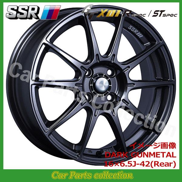 15インチ 5.0J 4H/P.C.D 100 FACE:STD INSET:45 SSR GT X01 ST spec ダークガンメタ(1本)