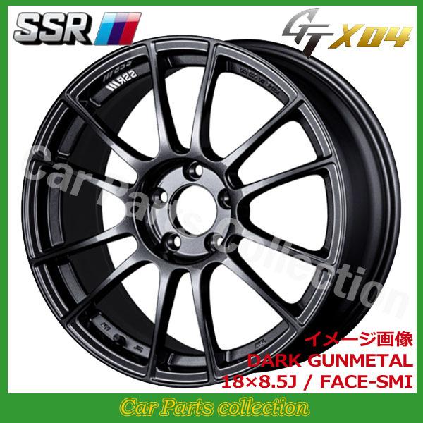 SSR - 18in 8.5J 5H/P.C.D 112 FACE:SMI INSET:44 GT X04 ダークガンメタ(1本) 車、バイク、自転車-アルミホイール