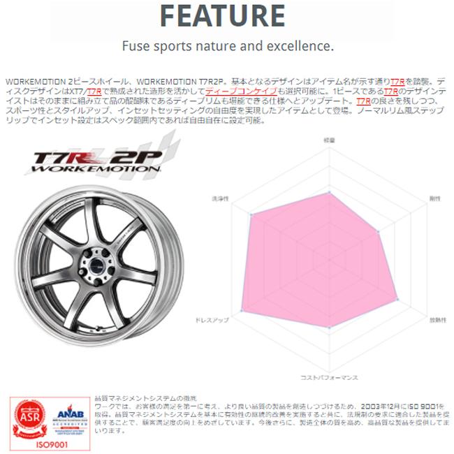 WORK 18インチ 8.5J セミコンケイブ FULL REVERSE BIG CALIPER Rdisk