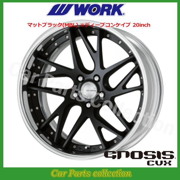 WORK - 19in 8.0J ディープコンケイブ FULL REVERSE DEEP RIM Wdisk 細工物() グノーシス(GNOSIS) CVX (1本) 車、バイク、自転車-アルミホイール-自動車