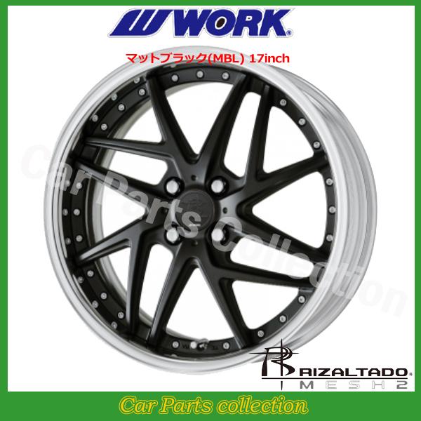17インチ 7.0J 4H/PCD 100 STANDARD Adisk ワーク(WORK) リザルタード(RIZALTADO)メッシュ2 (1本)_1