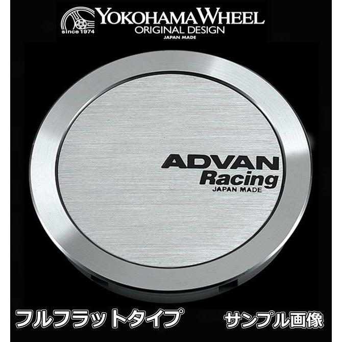 ヨコハマ(YOKOHAMA) アドバンレーシング センターキャップ シルバーアルマイト (フルフラット/フラット/ミドル) 4個セット｜car-cpc