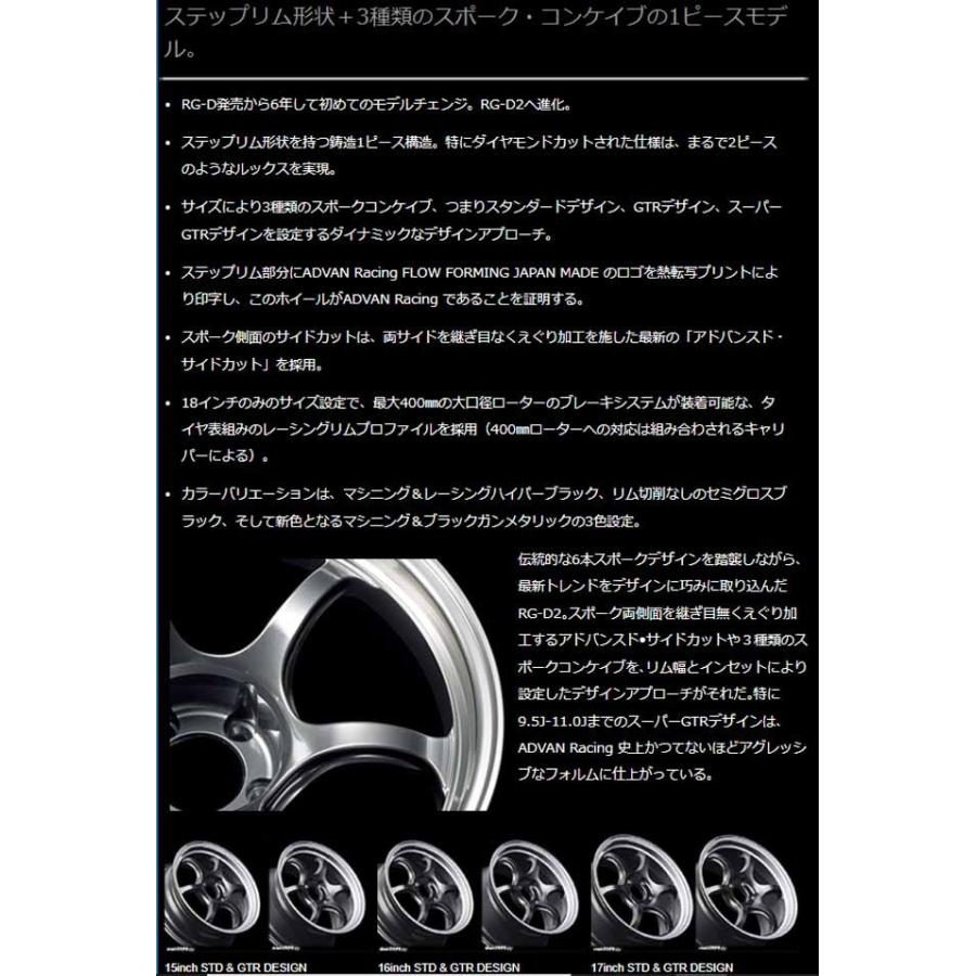 ADVAN 18インチ 9.5J 5H P.C.D:114.3 INSET:22 ヨコハマ YOKOHAMA