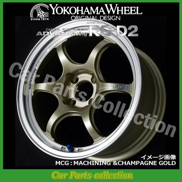 16インチ 8.0J 4H(M12) P.C.D:100 INSET:38 ヨコハマ YOKOHAMA アドバンレーシングRG-D2 MCG(1本)