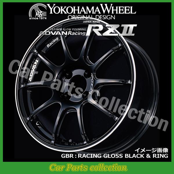 ADVAN - 16in 7.0J 4H(M14) P.C.D:100 INSET:30 ヨコハマ YOKOHAMA アドバンレーシングRZII GBR(1本) タイヤ、ホイール-自動車-車、バイク、自転車