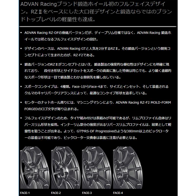 ADVAN 18インチ 9.5J 5H P.C.D:100 INSET:44 ヨコハマ YOKOHAMA