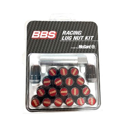 BBS (在庫有/わずか) レーシングラグナット (ブラック×レッド BBS (在庫有/わずか) レーシングラグナット (ブラック×レッド