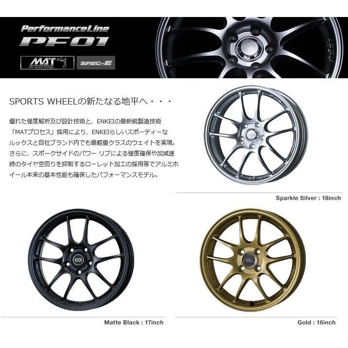 最大61 Offクーポン 7j 車 ホイール Peformance パフォーマンスライン かっこいい スパークル Enkei エンケイ シルバー