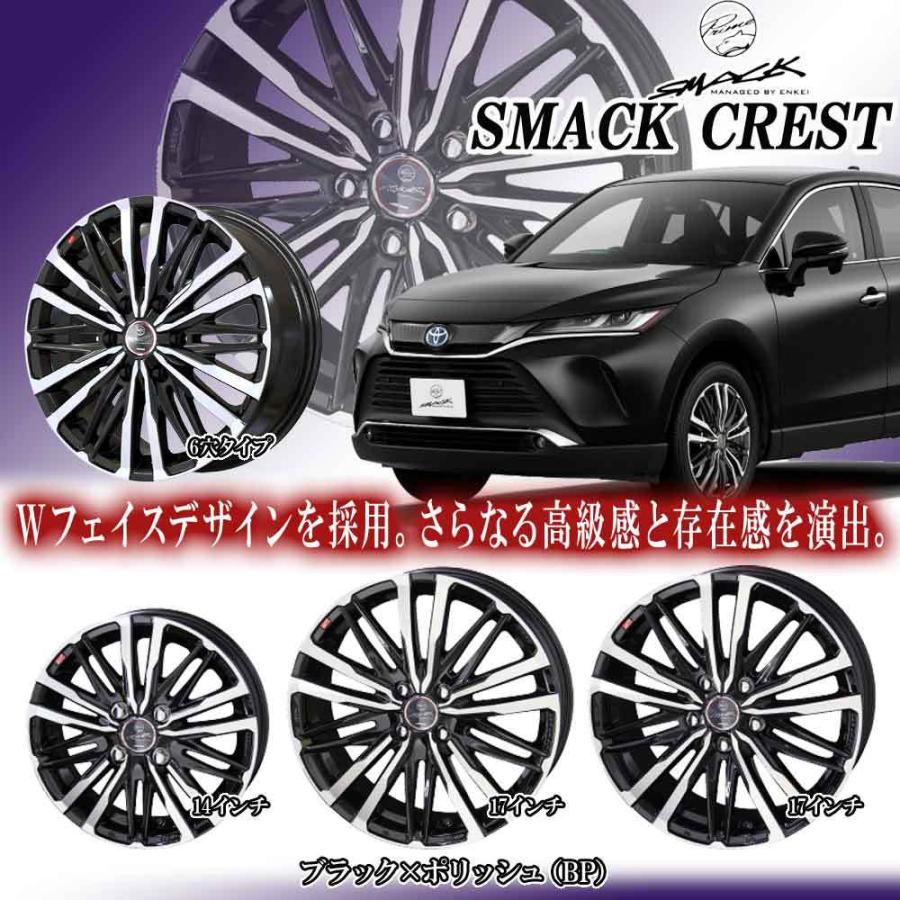 4本特価) 14×4.5J +45 4/100 スマック クレスト (BP) 共豊 14インチ  
