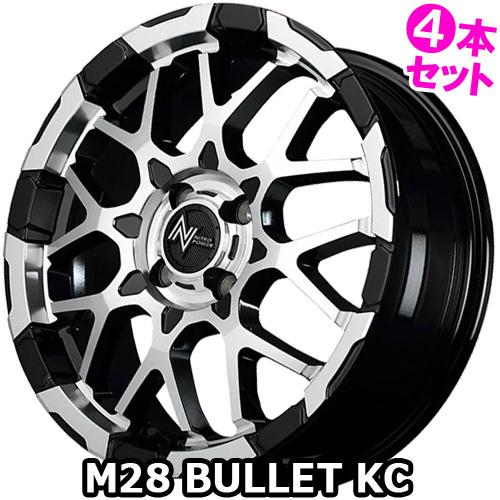 (4本特価) 15×5.0J +48 4/100 ナイトロパワー M28 バレット (BK) MID マルカサービス 15インチ ホイール4本セット NITRO POWER NITRO POWER⁄H6 SLUG フィットシャトル GP2⁄GG系 ホイール4本16×6.0J