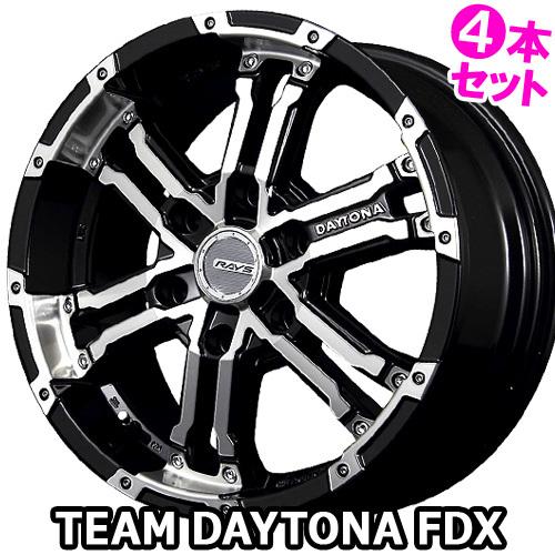 4本特価) 16×6.5J +38 6/139.7 チームデイトナ FDX (DK) レイズ 16 