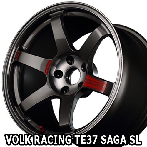 18×9.5J +45 5/100 VOLK RACING TE37 SAGA SL (PG) レイズ 18インチ  