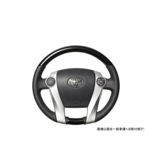 REAL レアル 30-1-BKP ステアリング オーバルシェイプ パールブラック ブラックステッチ アクア (10系) 、プリウス (30系)、プリウスα (40系) 、他 :n73295:Car Parts Shop MM - 通販 - Yahoo!ショッピング