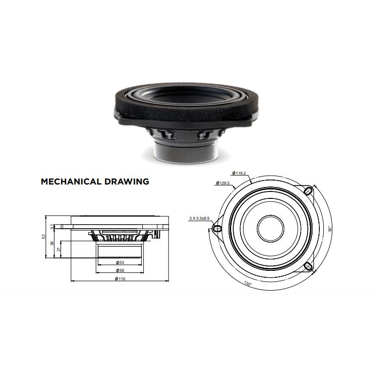 BMW 正規品 FOCAL フォーカル IS 100L 10cmコンポーネント 2WAY BMW 正規品 FOCAL フォーカル IS 100L 10cmコンポーネント 2WAY