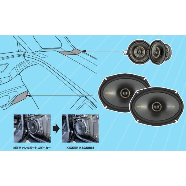 アルファード KICKER OGPAA-40ALVE ダッシュ&フロント アルファード KICKER OGPAA-40ALVE ダッシュ&フロント