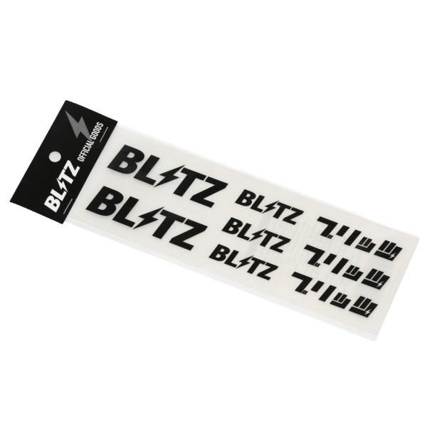 かよりん品 BLITZ（ブリッツ） バラエティロゴステッカー No.13563 ブラック 80mm