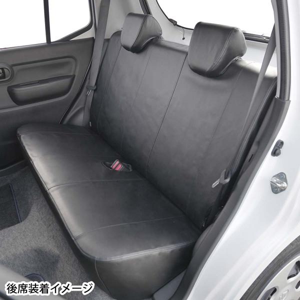 シートカバー スズキ 軽自動車 アルト 専用 HA37S HA97S R3.12- 車 1台分 セット レザー 調 カーシートカバー ブラック 黒 M4-84 ボンフォーム 4477-43BK｜car-pro｜02