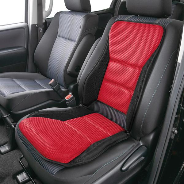 ダブルクッション カーシート クッション レイヤードメッシュ 立体 メッシュ素材 採用 ウレタンクッション フロント用 前席用 1枚 ブラック レッド 5717 07 Re カープロ Yahoo 店 通販 Yahoo ショッピング
