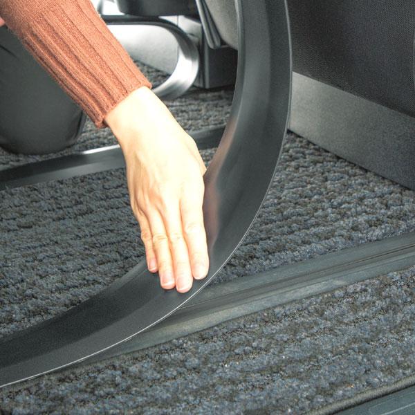 車用 3列シートレール保護カバー 2点セット BONFORM（ボンフォーム） シートレール 保護 カバー ミニバン専用 2本