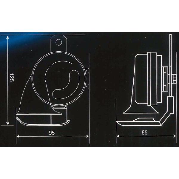 日本ボデーパーツ工業 JB ホーン DC24V車用 高音 車検対応 JB-702