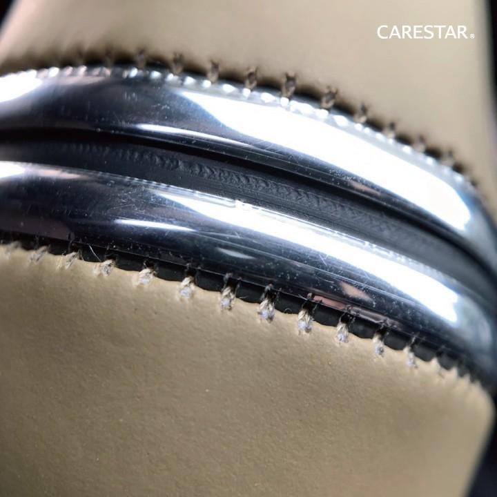 z-style ハンドルカバー メタリックライン ベージュ Sサイズ レザー