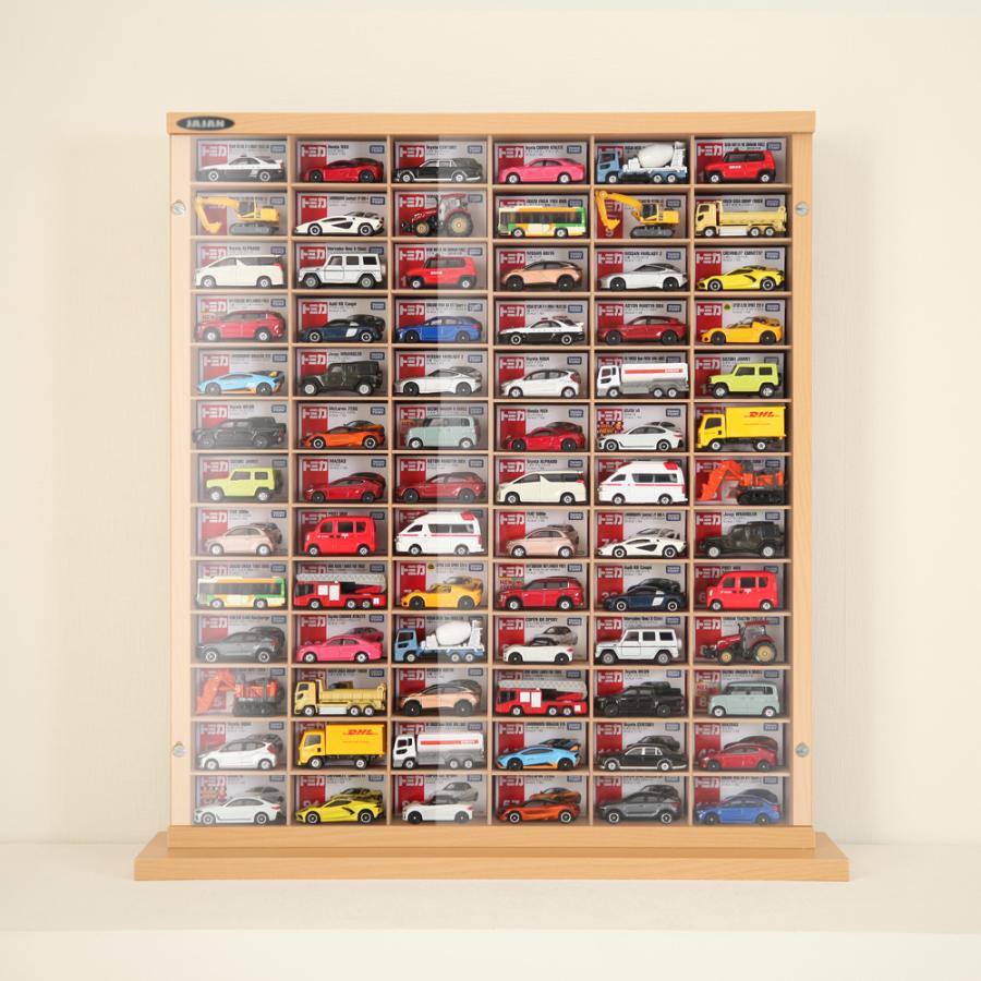 TOMICA トミカ販促品！ミニカー ディスプレイスタンド棚 非売品大型タイプ① JAJAN トミカ 対応 ミニカー ディスプレイラック カレラ 幅59cm×奥行