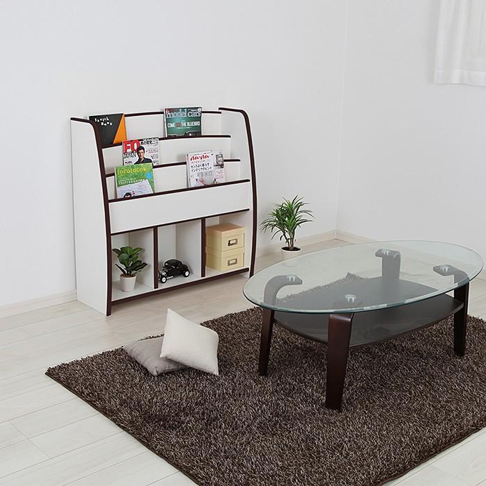 EVAキッズ カラフルでキュートな マガジンラック ワイドタイプ 幅93cm 高さ90cm 完成品 子供部屋の画像