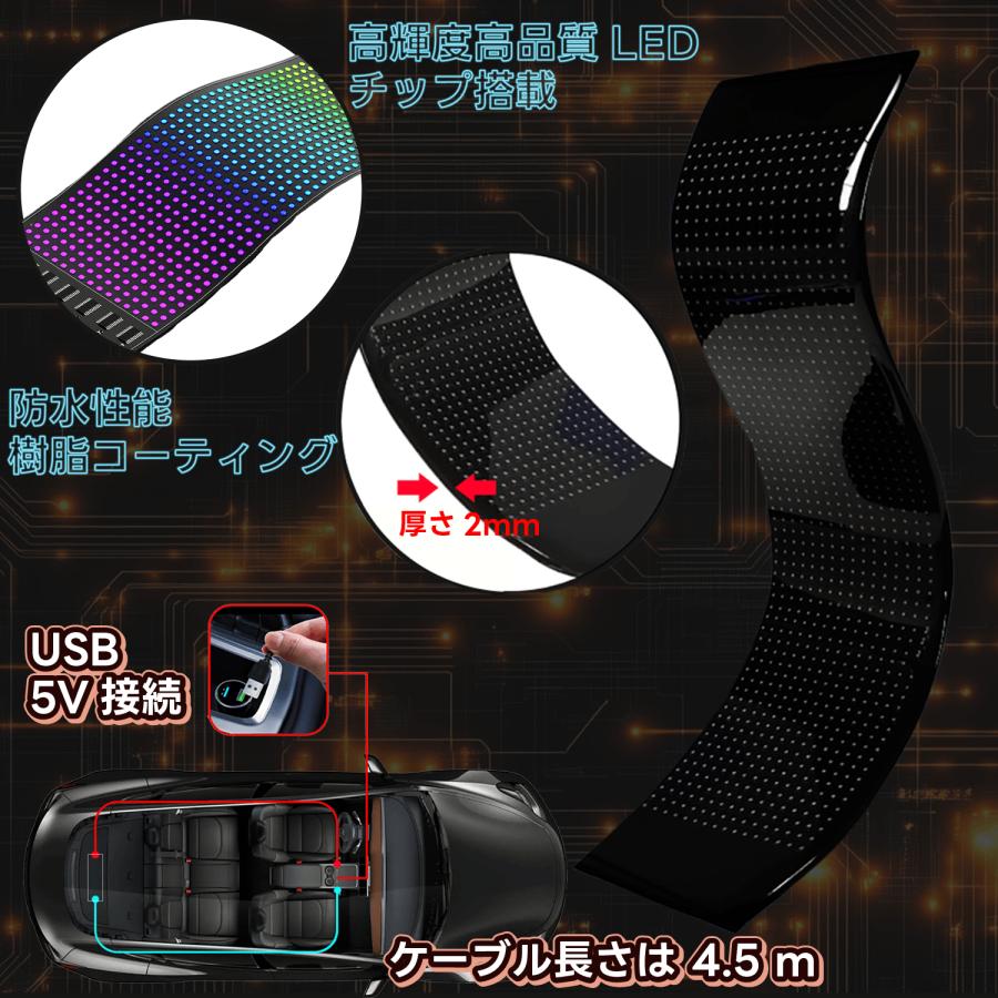 車用 LED ピクセル ディスプレイ スクリーン 大型 電光 掲示板 看板