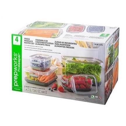Costco コストコ Prepworks フレッシュブロデュースキーパー 生鮮食品用保存容器 4個セット Cot 1217456 キャラメルカフェストア 通販 Yahoo ショッピング