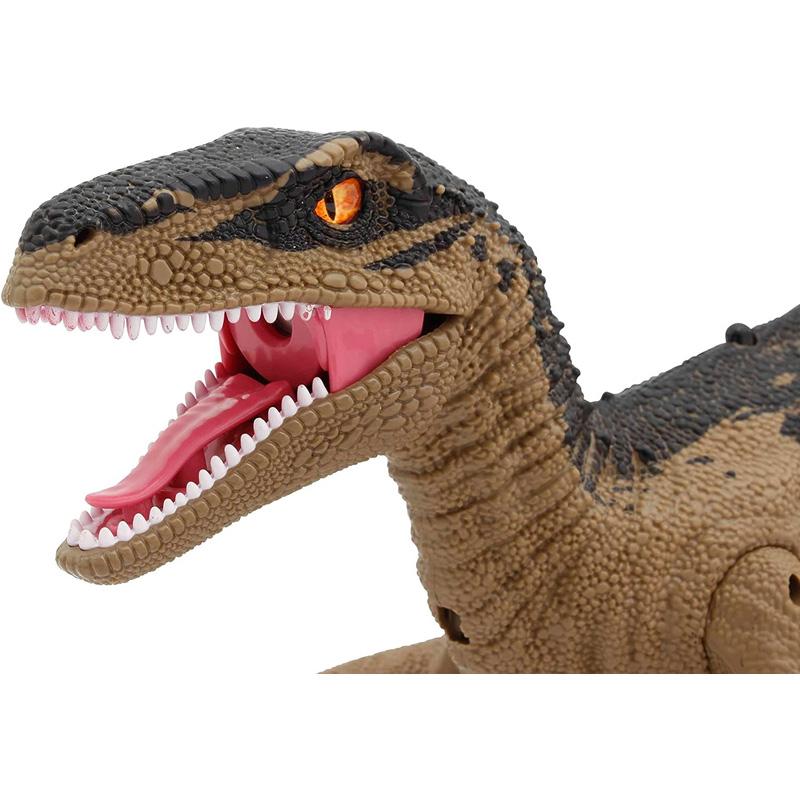 ダイナソー ヴェロキラプトル ブラウン TS080B 恐竜 ラジコン リアル フィギュア おもちゃ 誕生日 プレゼント ジュラシック 京商 R/C レーザーガン | 京商 | 04