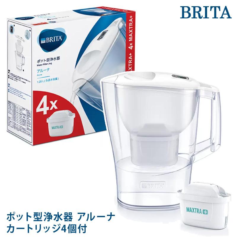 BRITA ブリタ アルーナ 2.4L 浄水部容量1.4L マクストラ専用 カートリッジ 4個付 送料無料 COSTCO コストコ