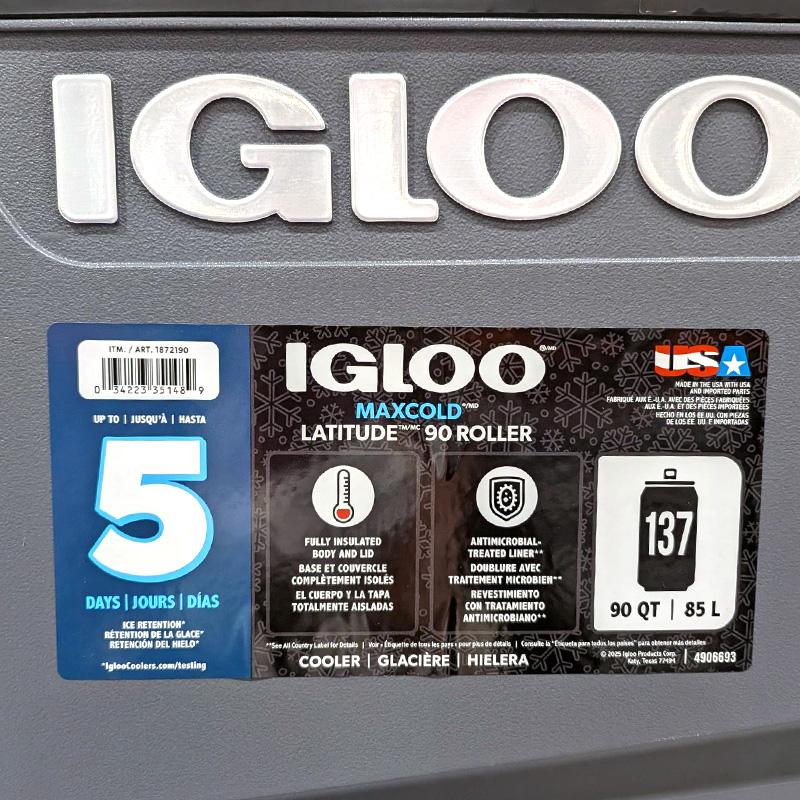 igloo（イグルー） 2026新 マックスコールド 90qt 85L クーラー