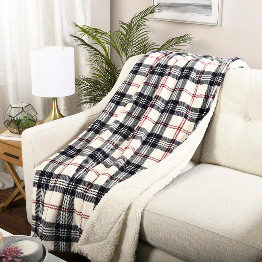 ライフコンフォート リバーシブル ひざ掛け ブランケット毛布 大判ひざ掛け ムートン ボア コストコ Life Comfort COSTCO