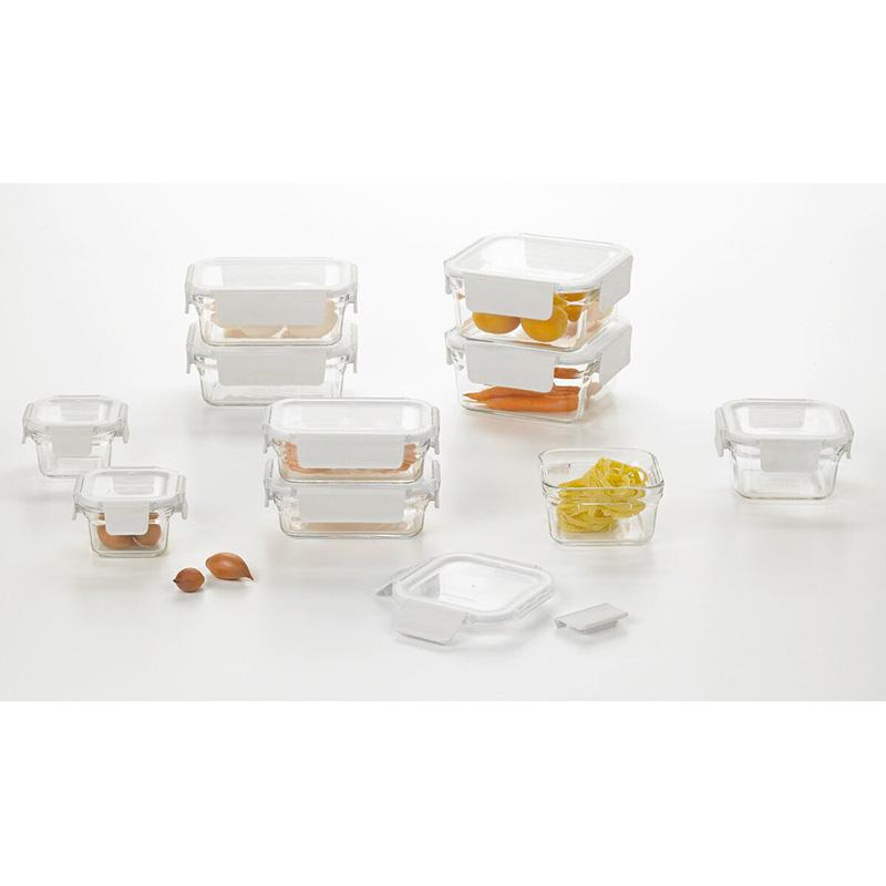 グラスロック ガラス食品保存容器 10個 143950 耐熱 食洗機 レンジ