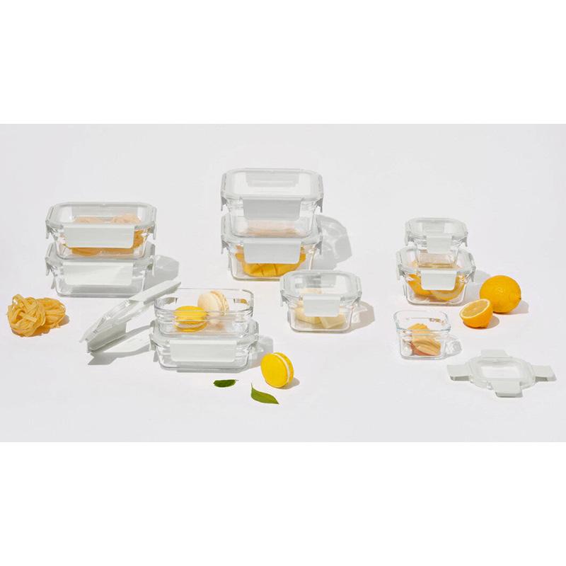 グラスロック ガラス食品保存容器 10個 143950 耐熱 食洗機 レンジ