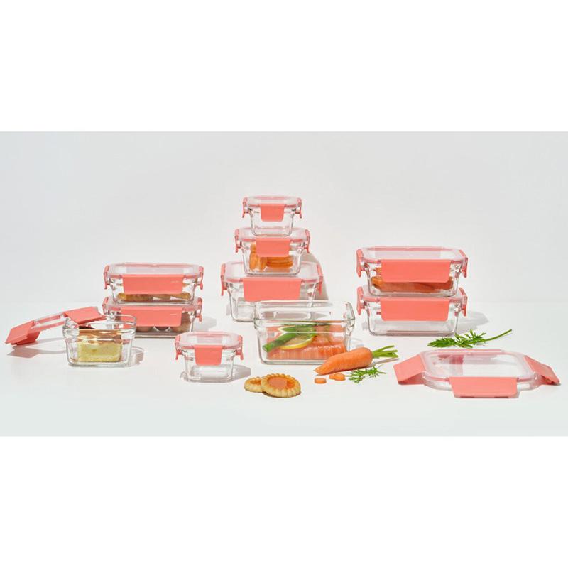 グラスロック ガラス食品保存容器 10個 143950 耐熱 食洗機 レンジ