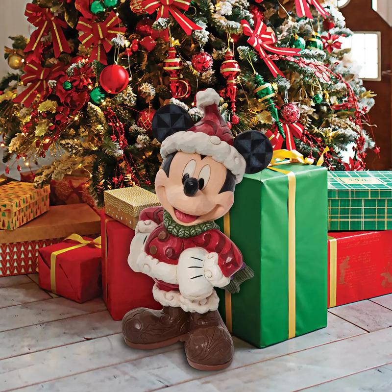 Disney ジム ショア Jim Shore ミッキー ミニー サンタの置物 Disney ジム ショア Jim Shore ミッキー ミニー サンタの置物
